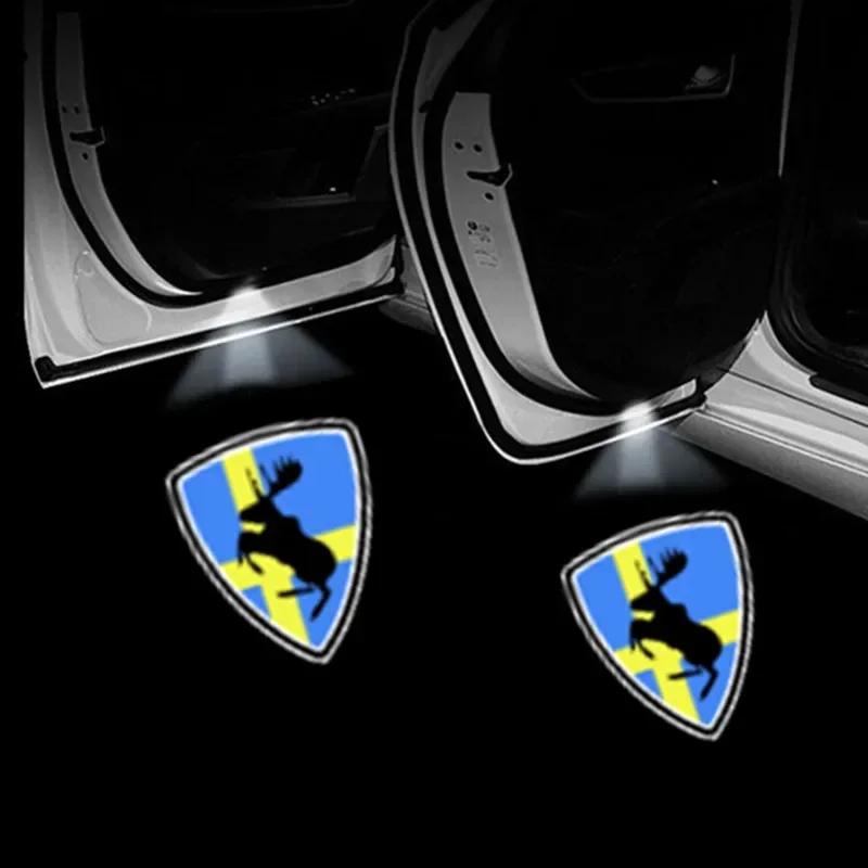 2PCS Led Car Door Welcome Light Laser Logo Projector For Volvo XC40 XC90 V40 V90 V60 XC60 S80 S60 S90 V70 XC70 Car Goods