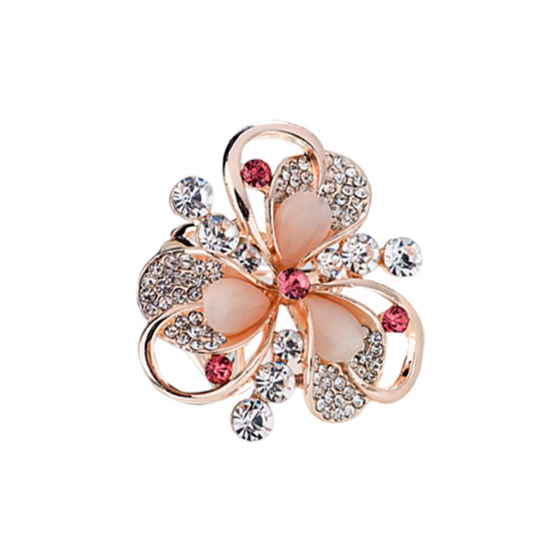 Korean Style Triple Ring Scarf Buckle - Elegant and Versatile Fashion Accessory