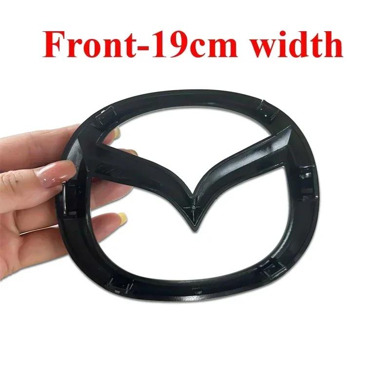 Fit for Mazda CX7 CX-7 Car 19cm Front Emblem 14cm Rear Trunk Badge Sticker Plastic Auto Steering Wheel Badge Accessories