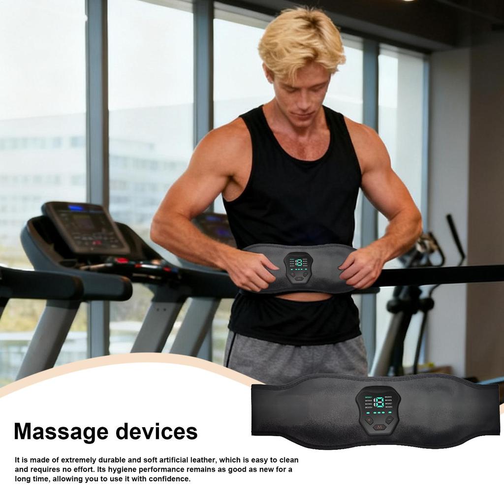 Stomach Massager for Weight Loss Smart Muscle Stimulator 19 Intensity Settings Remote Belly Massager for Home Gym Squat