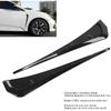 Fydun Side Vent Trim 2pcs Universal Car Mudguard Side Wing Air Vent Cover Trim Black Exterior Accessories for Car