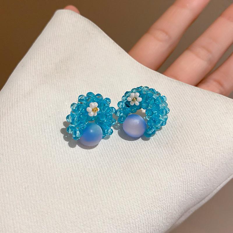 

Супер Феєричні Сережки з Квітковою Бахромою, Висококласні Нішеві Темпераментні Сережки у Відпускному Стилі, Літні Універсальні Сережки з Квітковим Морем