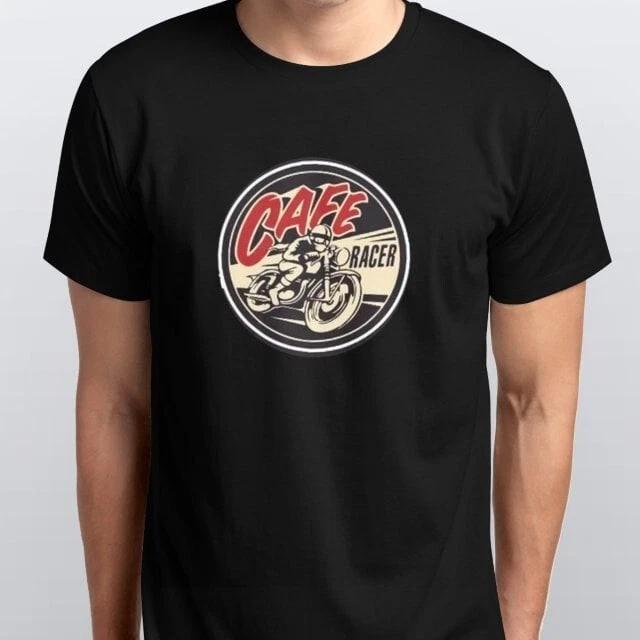 Cafe Racer Old School Round  Style Motorcycle Printed T Shirt All sizes XXXL