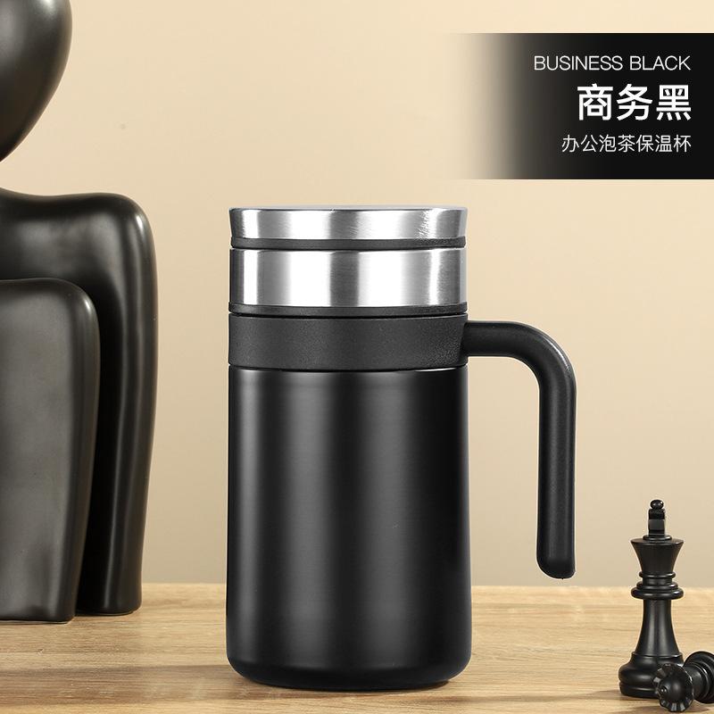 Gifts Thermos Cup Men's and Women's Office Business Tea Cup with Handle Water Cup 101 Stainless Steel Cup