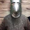 Medieval Steel Klappvisor Hounskull Bascinet Helmet with Aventail, Steel Wearable for Adult Knight Helmet  Medieval Costumes
