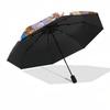 1 pièce Kaguya-sama: Parapluie d'extérieur Love is War - Ouverture/Fermeture Automatique, Conception Pliable en 3 Parties Portable avec Structure en Fer à 8 Baleines - Cadeau Parfait pour les Fans, Voyage