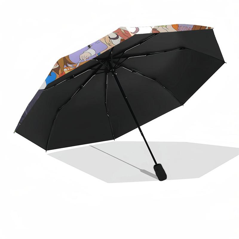 1 pièce Kaguya-sama: Parapluie d'extérieur Love is War - Ouverture/Fermeture Automatique, Conception Pliable en 3 Parties Portable avec Structure en Fer à 8 Baleines - Cadeau Parfait pour les Fans, Voyage