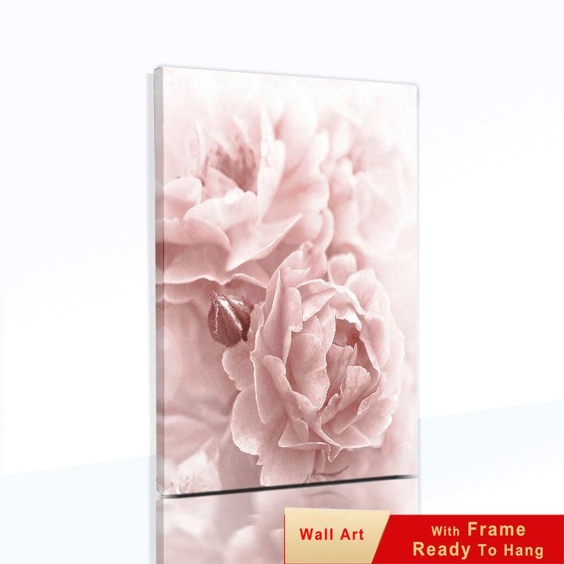 Flower Sheets for Paintings On The Wall Canvas Painting Decorative Pictures for Living Room with Frame Modern Decoration Table