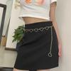 Peach Heart Love Metal Waist Chain Variety Belt Women's Decoration Ins Simple Dress with JK Plaid Skirt Pants Chain