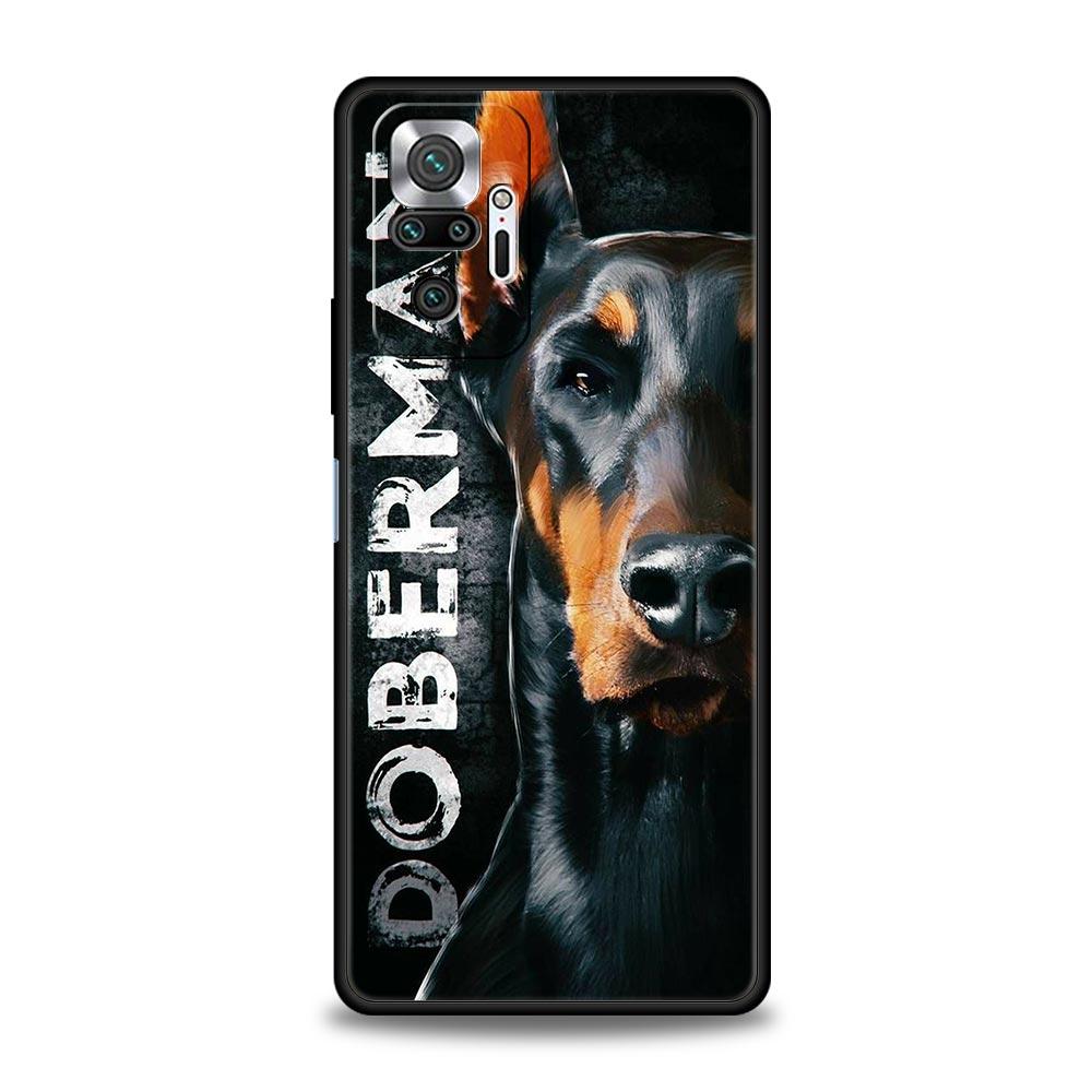 Doberman Dog Phone Case Cover for Redmi 14C 10C Note 15 14 13 12 10 11 K40 Pro Plus 5G Soft TPU Shockproof Shell Funda Capas Bag