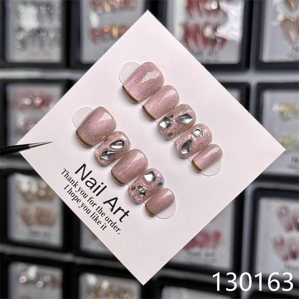 

Кошачий Радужный Глаз Ручной Работы Носимый Патч для Ногтей Сладкий Тонкий Блестящий Ноготь Румяна L