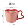 Creative 300ml Hearts Ceramic Coffee Mug Love Handle Couple Mug Afternoon Tea Dessert Tea Cup Drinkware Office Mug Home Decor