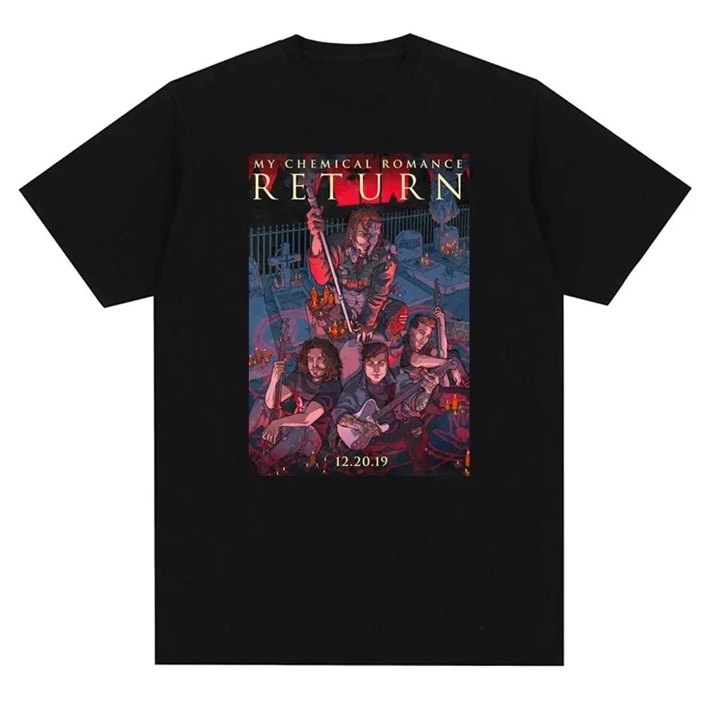 My Chemical Romance Mcr Band Men Women T-Shirt Printed T Shirt Casual Short Sleeve Tshirt Streetwear Trend Tee Tops Best Selling