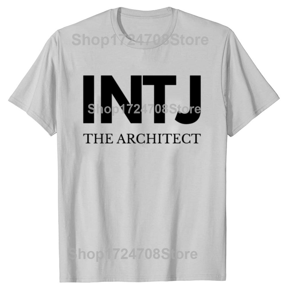 Funny INTJ The Architect Graphic T-shirts Men Women's Fashion Casual Tshirt 100% Cotton Loose Oversized Architecture T Shirt