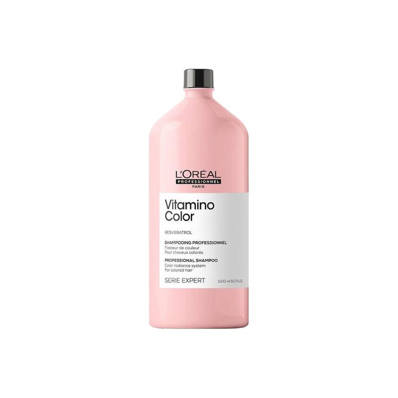 Loreal Paris Condensing Shampoo locking, , plump, fluffy and clean Dazzling Color Color Protecting Peach Bottle Shampoo-1500ml