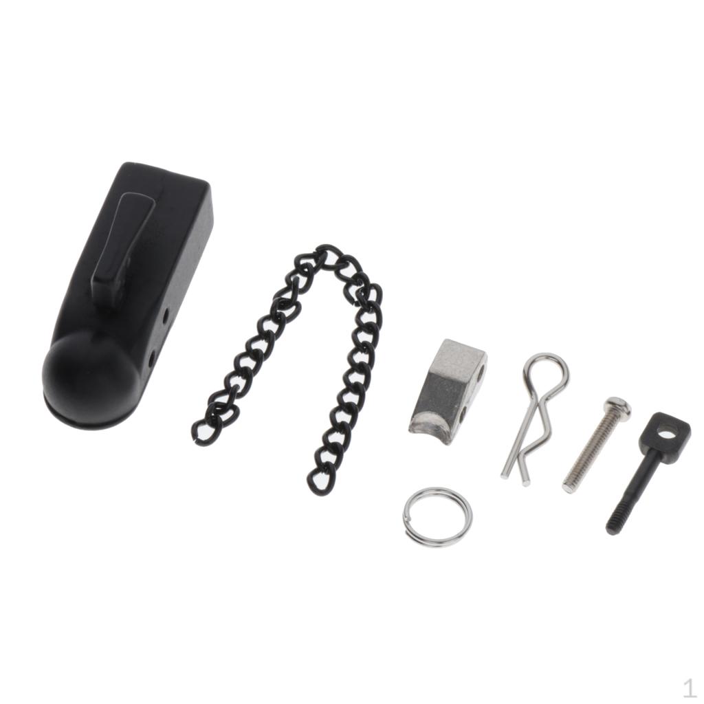 

Приймач важких металевих гаків для автомобіля SCX10 90046 90047, чорний