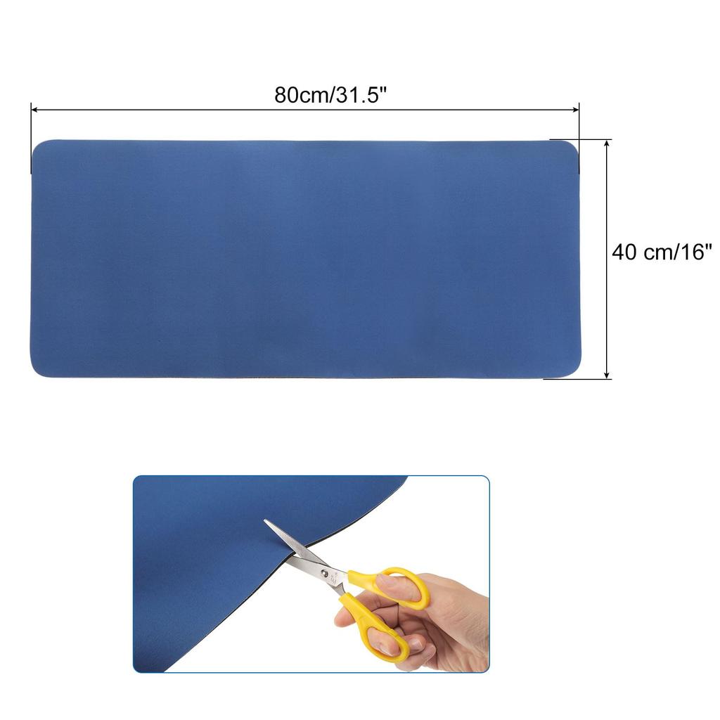 Uxcell Coffee Quick Dry Dish Drying Stain Rubber Absorbent Mat for Coffee Kitchen Counter Coffee Kitchen Draining 80 X 40 Blue Mat, Mat, Hider,