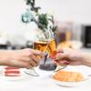 Reusable Plastic Champagne Flutes with Storage Bottle Portable Wine Glasses for Outdoor Camping And Gather