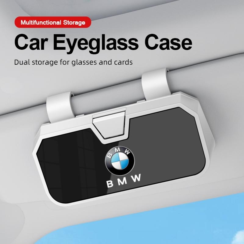 Auto Sonnenblende Brillenhalter Auto Brillen Aufbewahrungsbox Für BMW 3 5 6 7 1 Serie Z4 X3 X6 E81 E71 E90 E93 F30 F10 E92 E60 E84