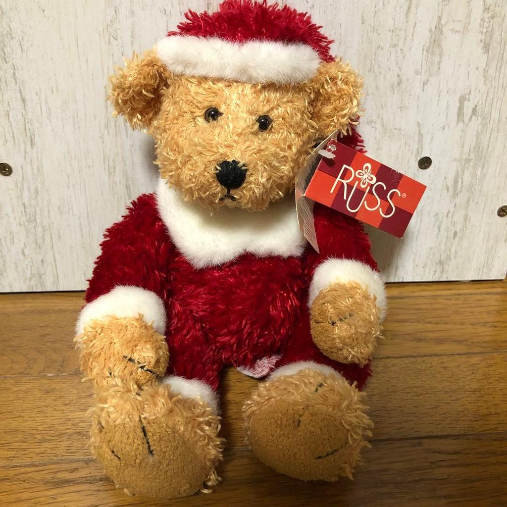 [USED] RUSS Santa Claus Teddy Bear Plush Toy