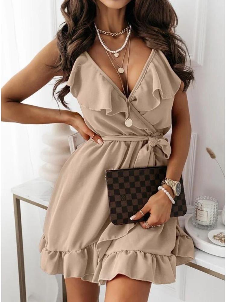 Sexy Fashion Spaghetti Strap Comfortable Dress Lightweight High Recognition Elegant with Flattering Chic Bodycon Dress for Summer Daily