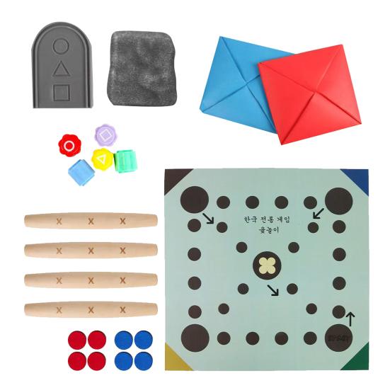 Korean Traditional Play Game Set Hand Eye Coordination Training Toy Korean Folk Stone