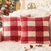 18x18 Inch Plushie Pillow Covers Plaid Pattern Cushion Cover Stylish Throw Pillow Case  Home Decor