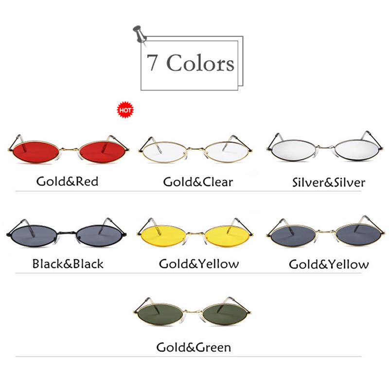 Set 4 Occhiali Da Sole Donna AMSNINK | Modelli Ovali Retrò Vintage Con Protezione UV400 - Colori: Nero, Grigio, Marrone, Champagne