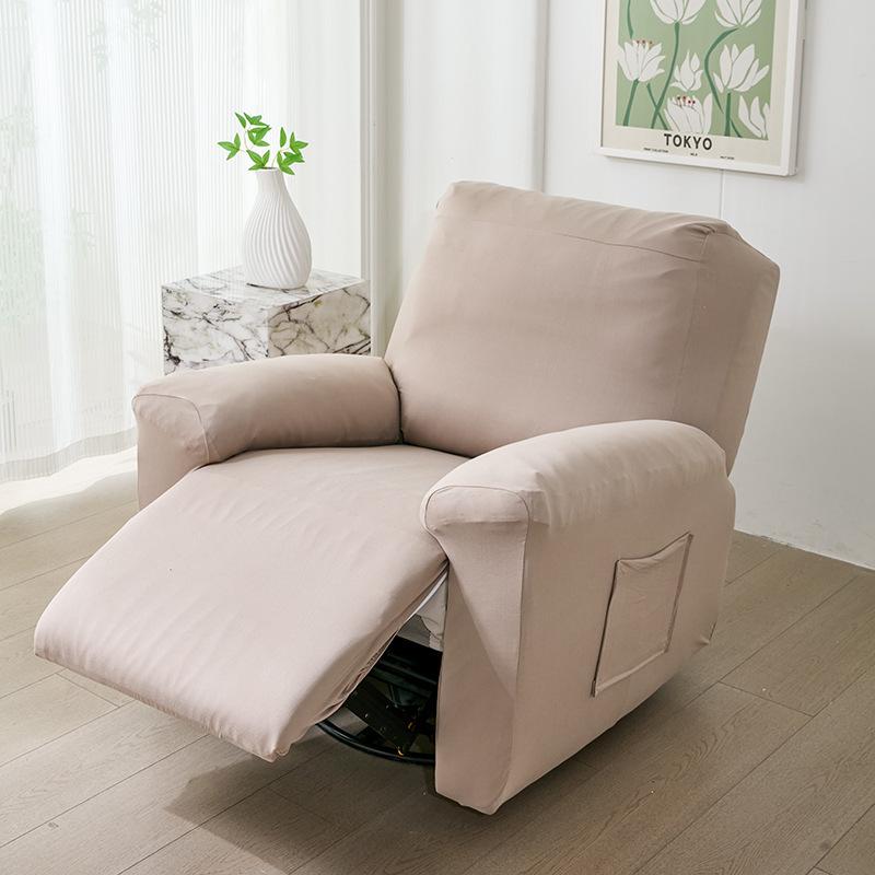Waterproof Shredded Milk Chivas Elastic Sofa Cover All-inclusive First Class Split Chivas Electric Recliner Cover single seat серо-коричневый