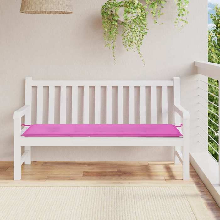 VidaXL Garden Bench Cushion, Non-Slip Chair Pad, Terrace Patio Living Room Decoration, Pink 150x50x4 361162