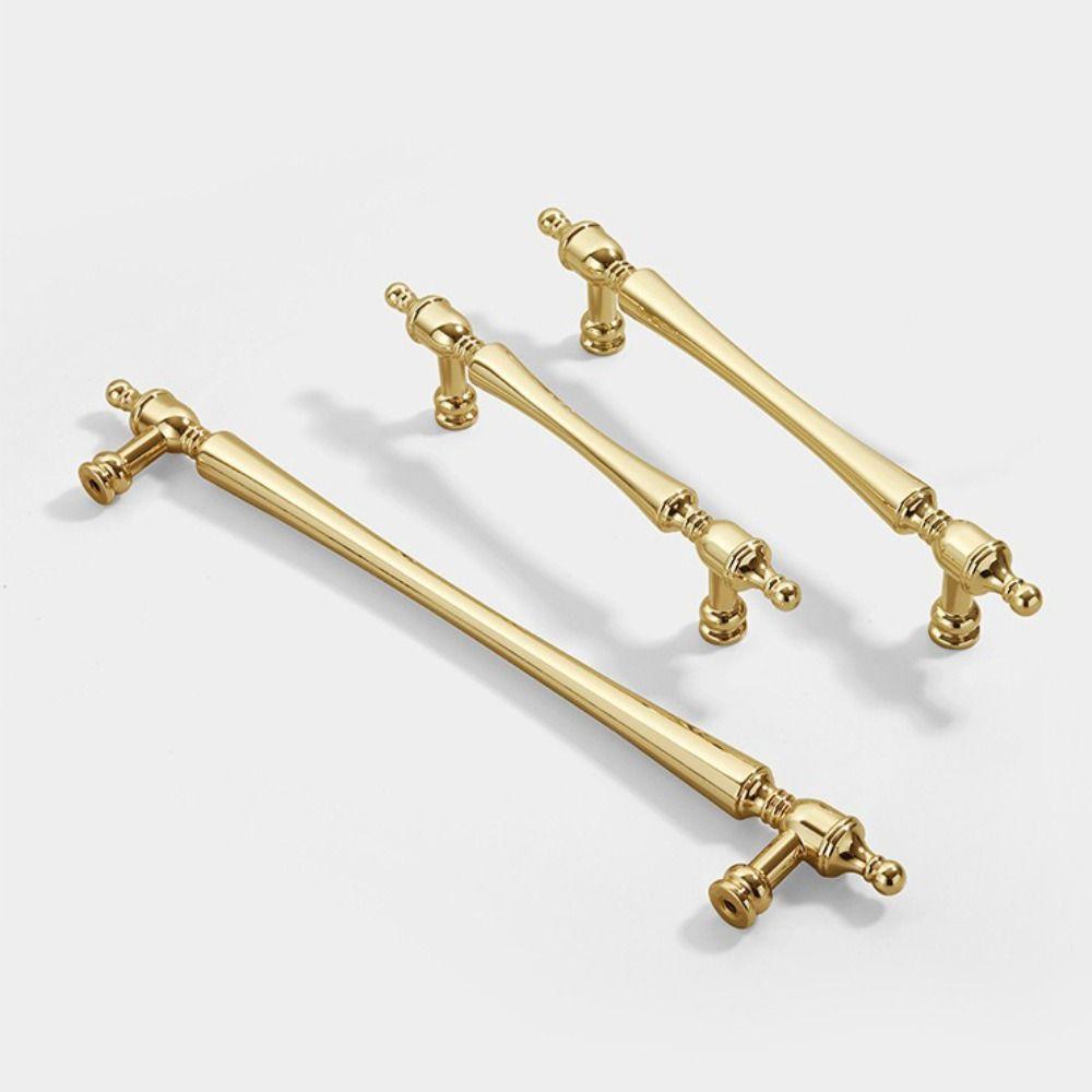 Zinc Alloy French Luxury Handle Golden Finish Vintage Cabinet Pull Kitchen Cabinet