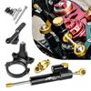 For QJMOTOR RRQ600 Motorcycle Aluminum Steer Damper Mounting Bracket Kit RRQ600 2021 2022 Fiber Carbon Accessories