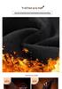 New 2025 Plus Size Women's Fleece-Lined High Waist Black Leggings - Thickened, Skinny Fit for Autumn and Winter