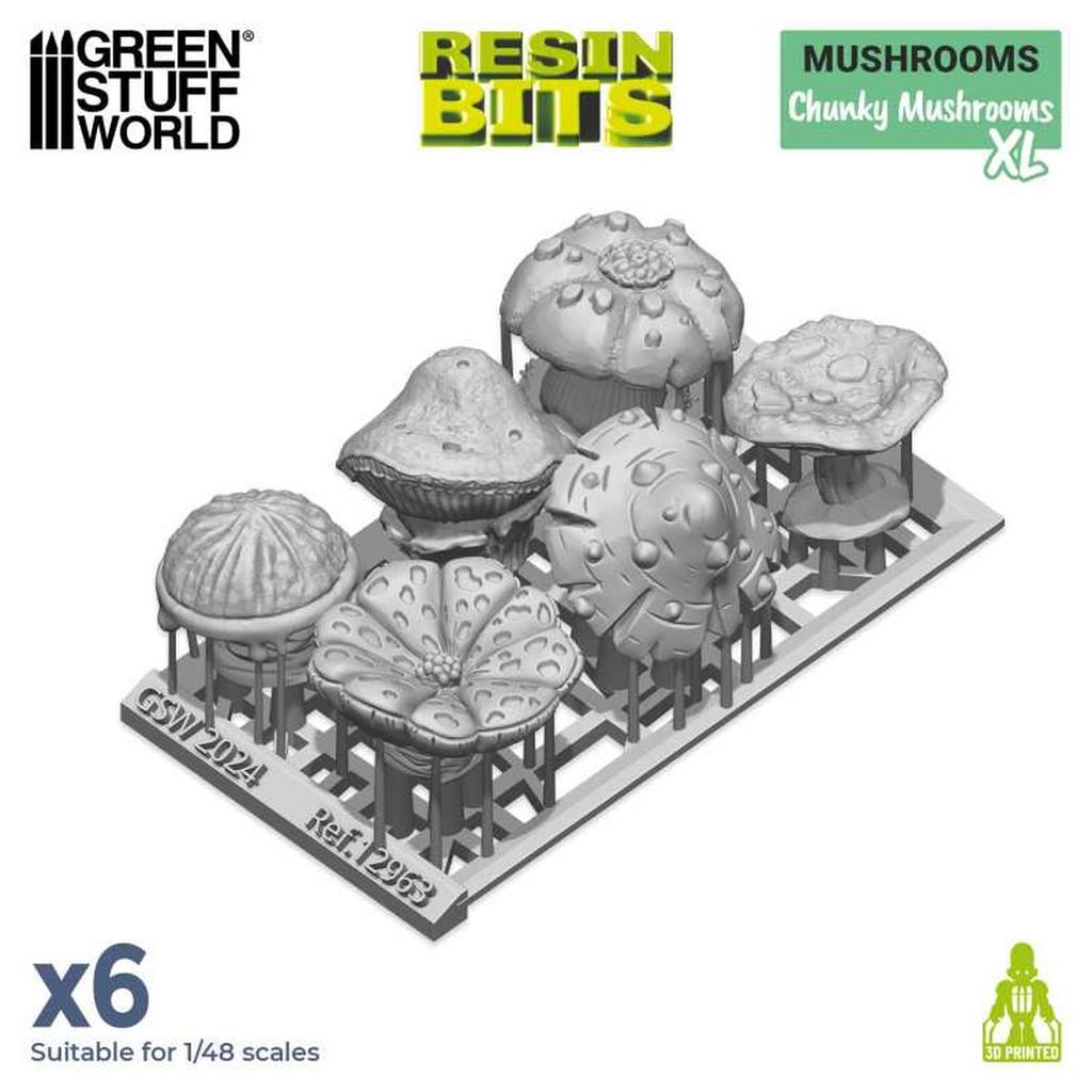 Green Staff World Non-Scale 3D Print Set Chunky Mushroom XL 3D Printer Kit GSWD-12963