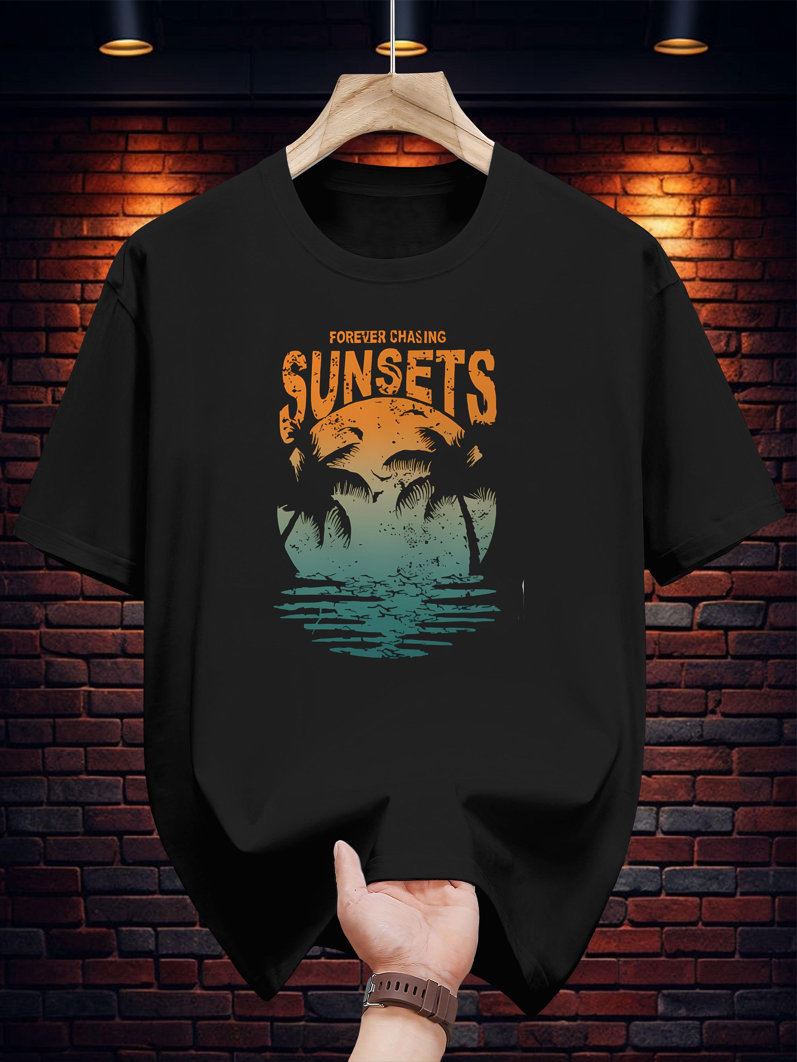 Graphic T-shirt - Forever Chasing Sunsets Print S