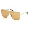 Huxley Shiny Deep Gold Pilot Unisex Sunglasses Ft1159 30e 68