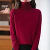 Women's Velvet Long Sleeve Knitwear: Versatile Plus Size High Neck Lapel Sweater for Autumn & Winter