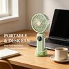 Mini Ventilador De Mano Plegable Con Pantalla Digital Y Carga USB Ventilador De Escritorio Portátil