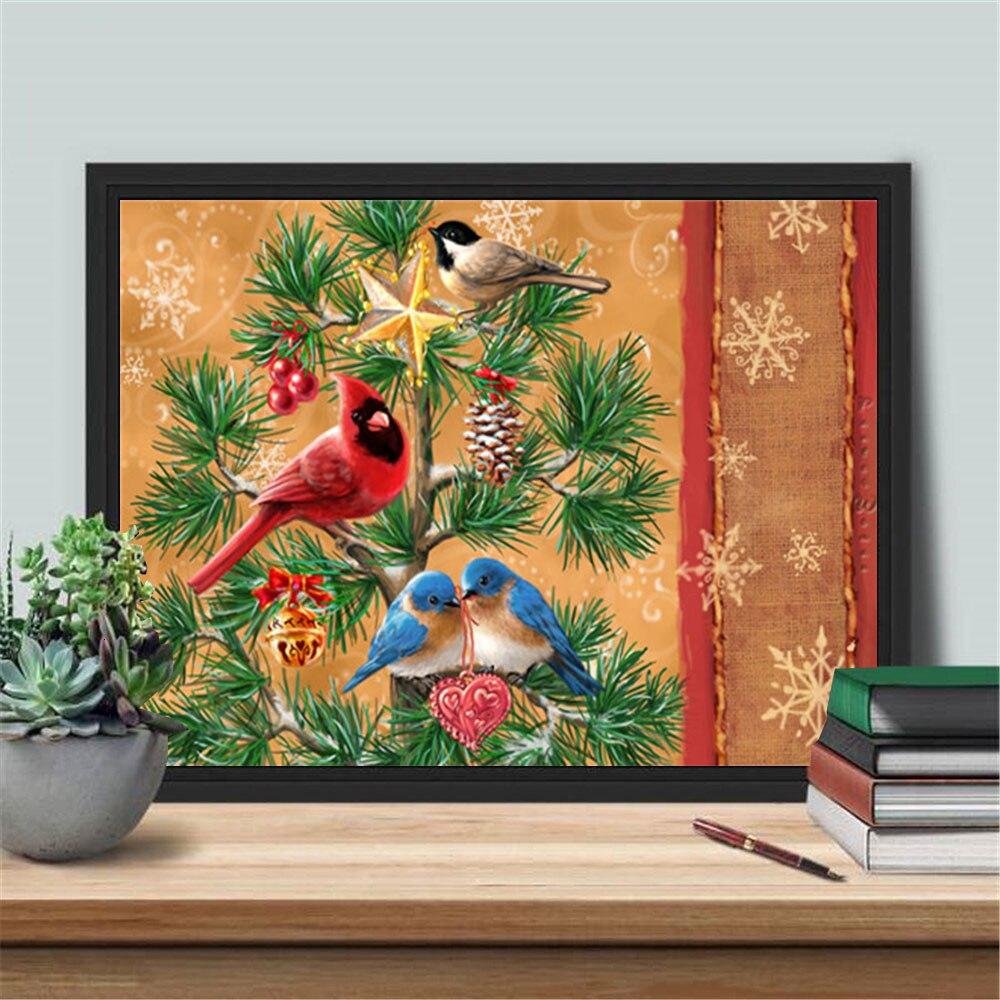 DIY Diamond Painting Christmas Diamond Embroidery Bird Cross Stitch Animal Handicraft New Year's Gift