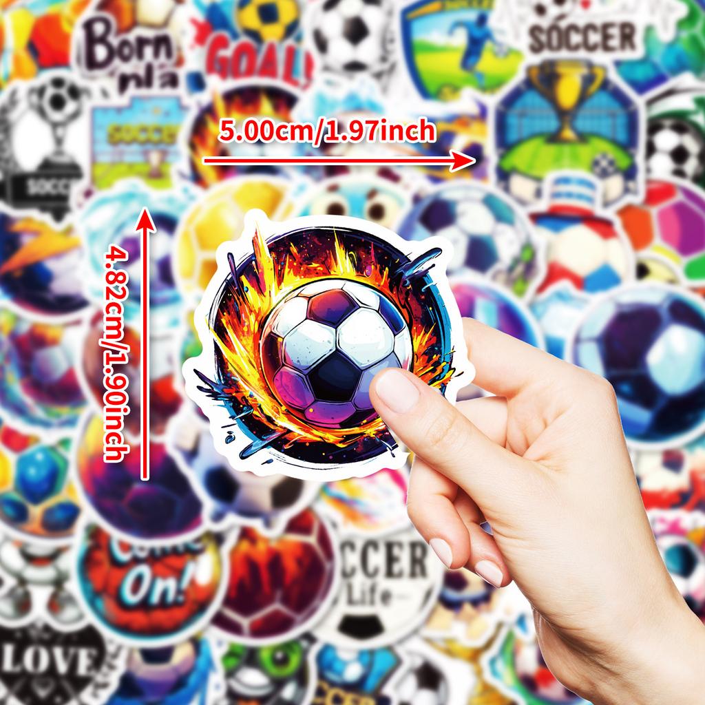 50 Hot-Blooded Football Graffiti Stickers Decorate Mobile Phone Case Refrigerator Water Cup Stickers