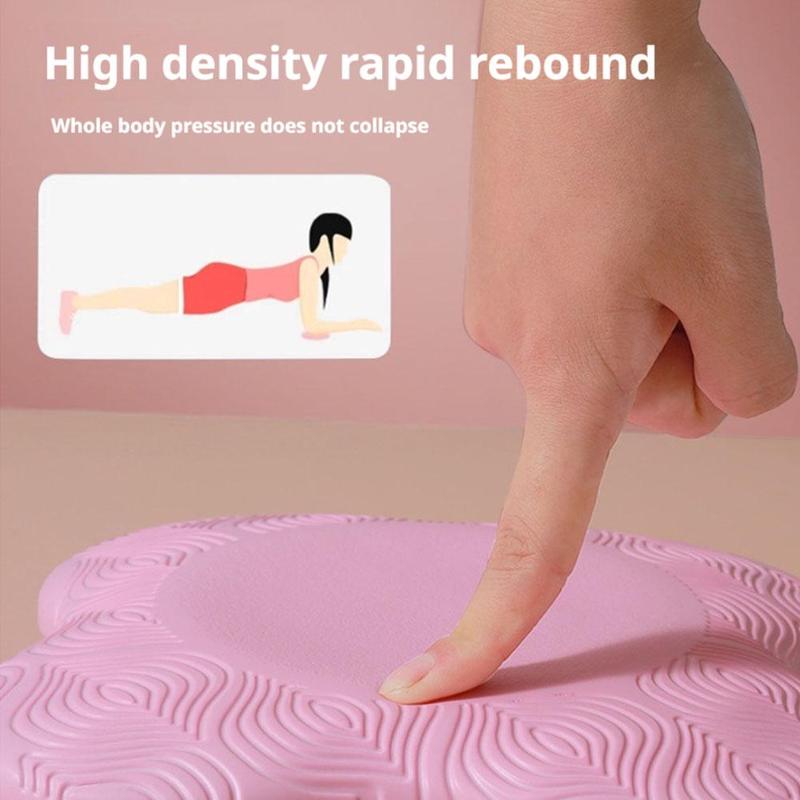 Portable Yoga Kneeling Cushion Thickened Flat Support Mat Knee Pad Portable Elbow Pad Yoga Mat Sports Fitness Pad violetto