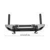 Aluminium Alloy RC Front Bumper Guard Spare Upgrade Parts Accessories for RGT 136100 1 10 RC CrawlerBlack