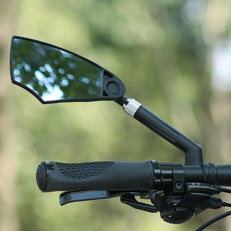 1 Pezzo Specchietto Retrovisore per Bicicletta Specchietto Retrovisore Grandangolare a 360 Gradi per Ciclismo su Strada e Mountain Bike Altezza Regolabile