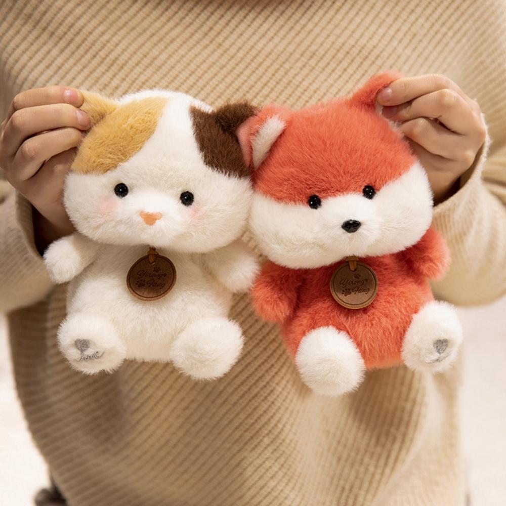 Mini Lovely Animal Series Plush Toy Cute Sitting Animals Red Panda Elephant Soft Capybara Doll Desk Ornament