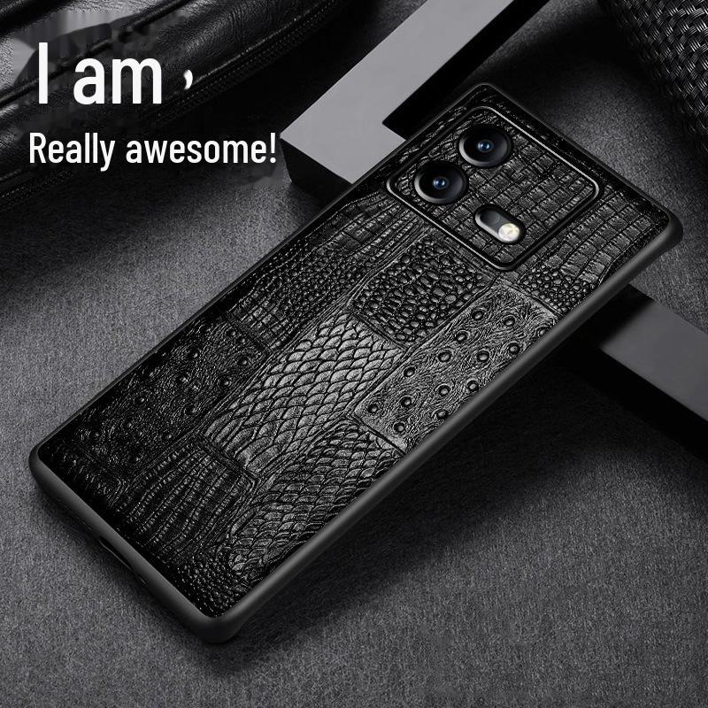 IQOO Neo9 Schutzhülle aus Rindsleder: Hochwertiges All-Inclusive-Etui aus echtem Leder für Neo9pro