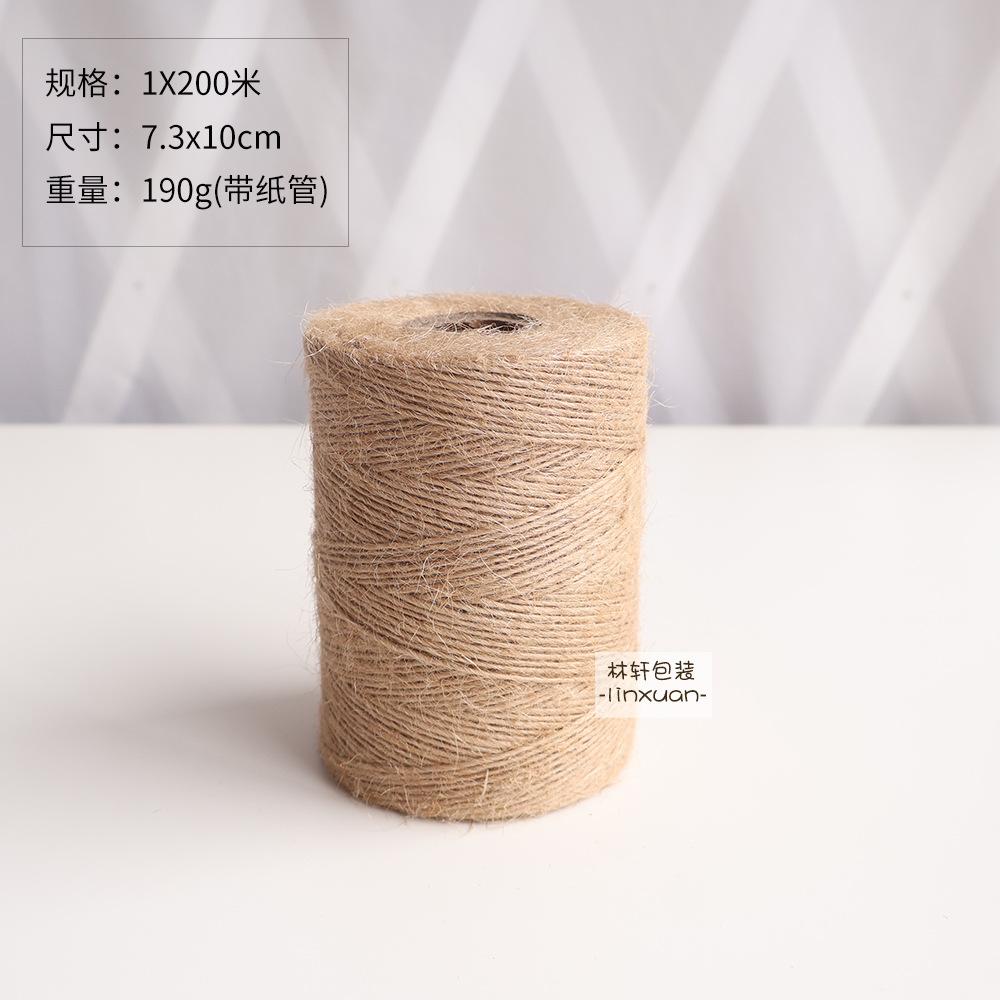 Hemp Rope Decoration Diy Production Retro Style Woven Jute Thread Binding Material Decoration Wear-Resistant Handmade Rope
