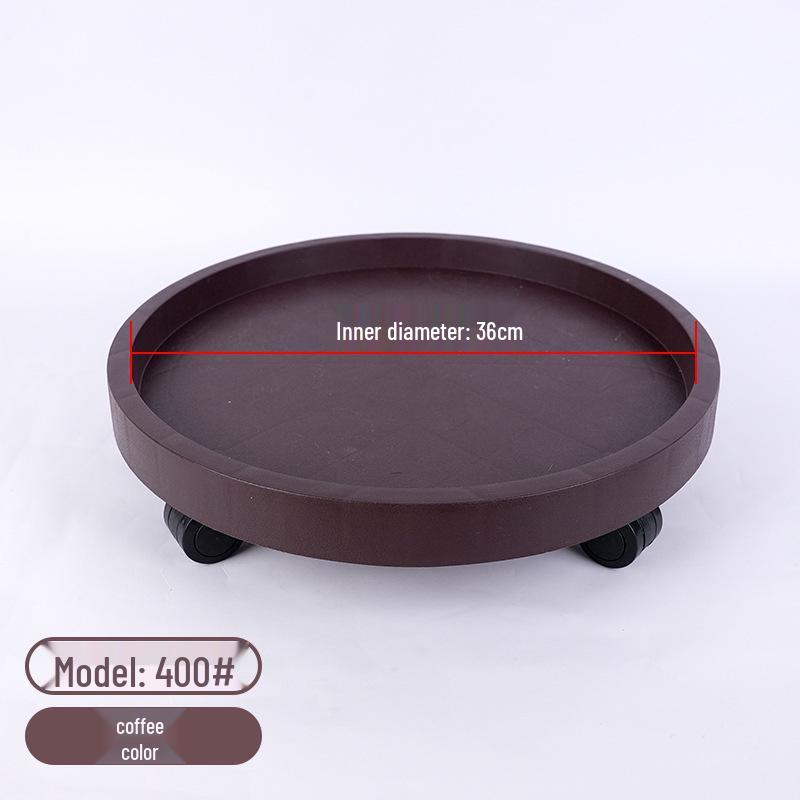 Mobile Flower Pot Base with Wheels - Thickened Resin Tray for Free Shipping