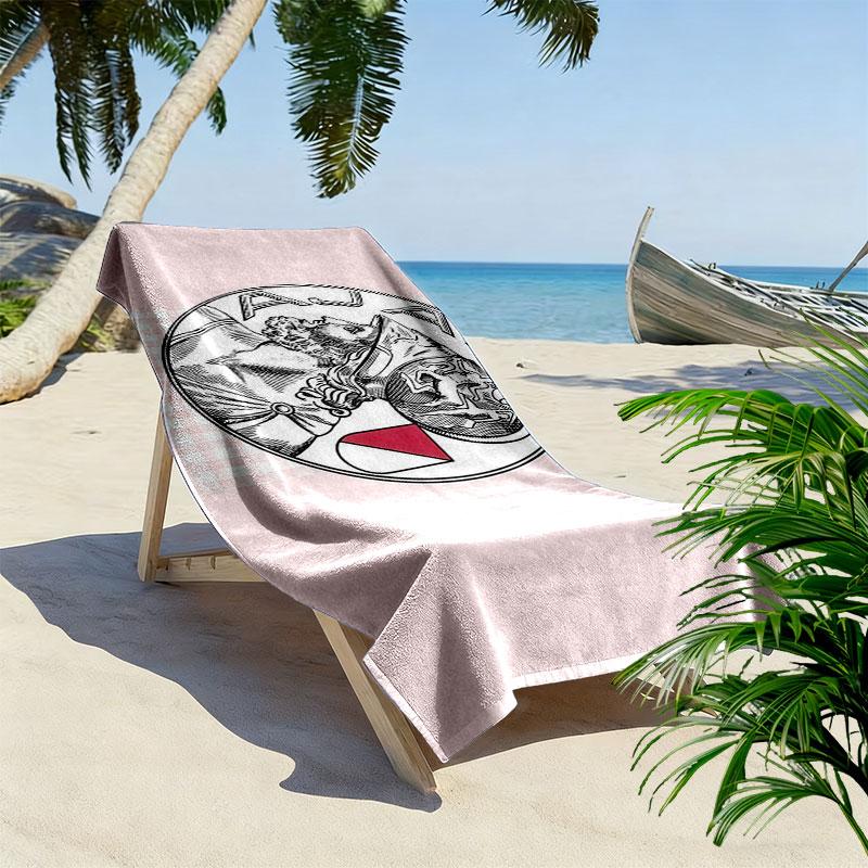 Ajax Print Strandtuch, Großes Weiches Schnelltrocknendes Handtuch für Strand Camping Schwimmen