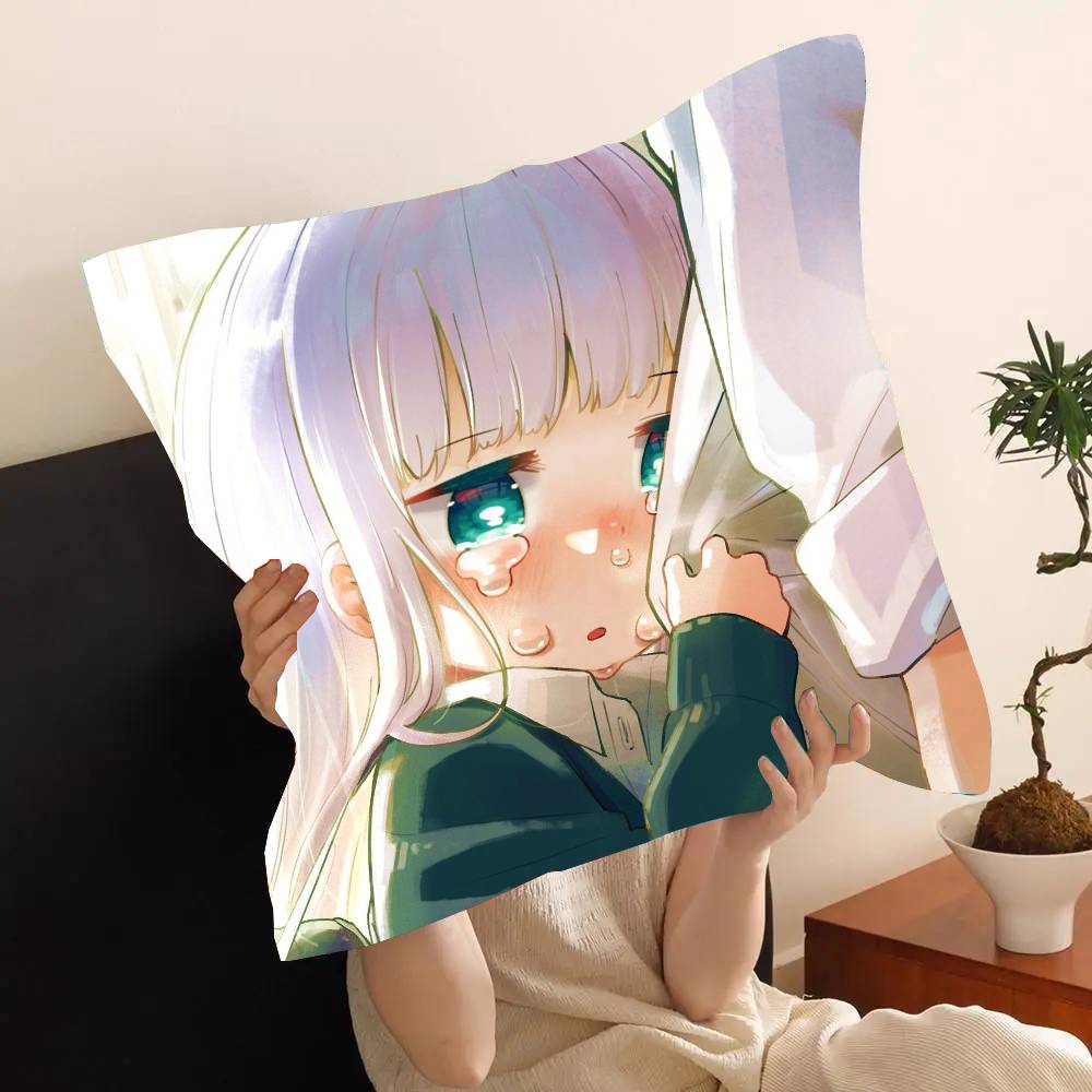 Anime Aharen San Is Indecipherable Pillow Case Fashion Square Pillowcase Bedroom Sofa Room Ins Decoration Leisure