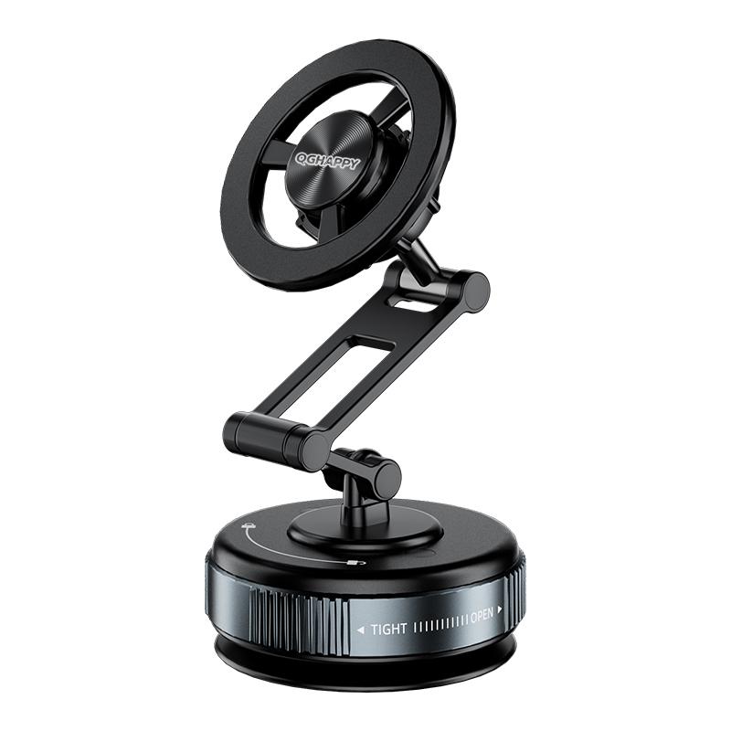 For Magsafe Car Phone Holder Suction Cup Vacuum Magnetic Phone Hholder 360° Rotatable Foldable Phone Holder Phone Accessories